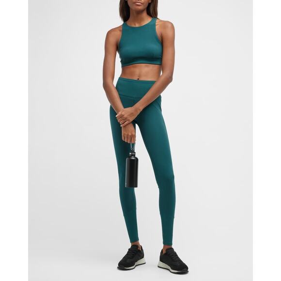 Alo Yoga Other - Alo Yoga Iconic 90’s Midnight Green Medium Impact Sports Bra Size Small